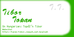 tibor topan business card